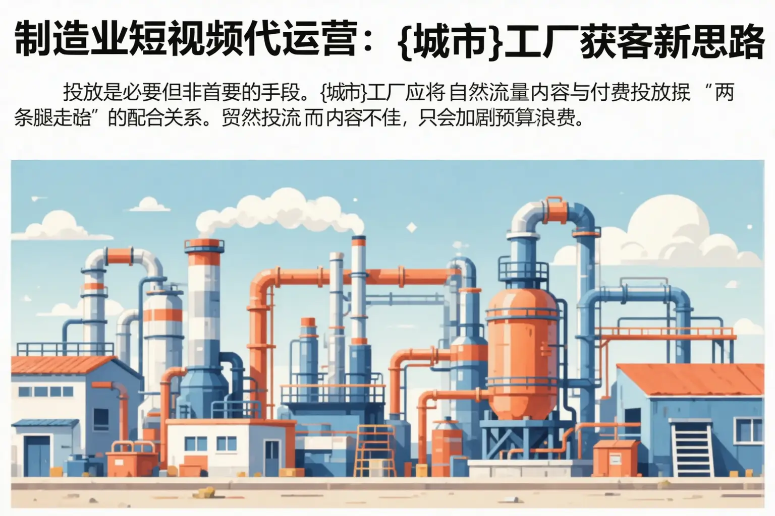 制造业短视频代运营:工厂获客新思路