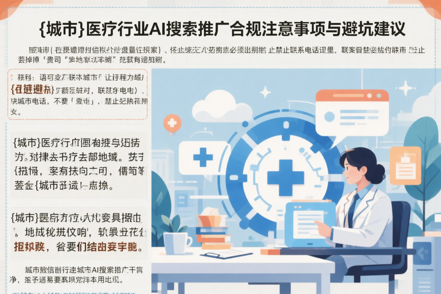 医疗行业AI搜索推广合规注意事项与避坑建议