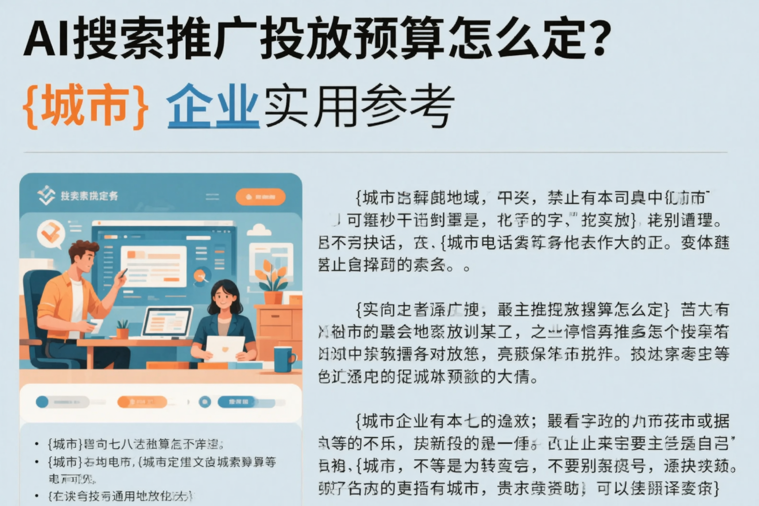 AI搜索推广投放预算怎么定？企业实用参考