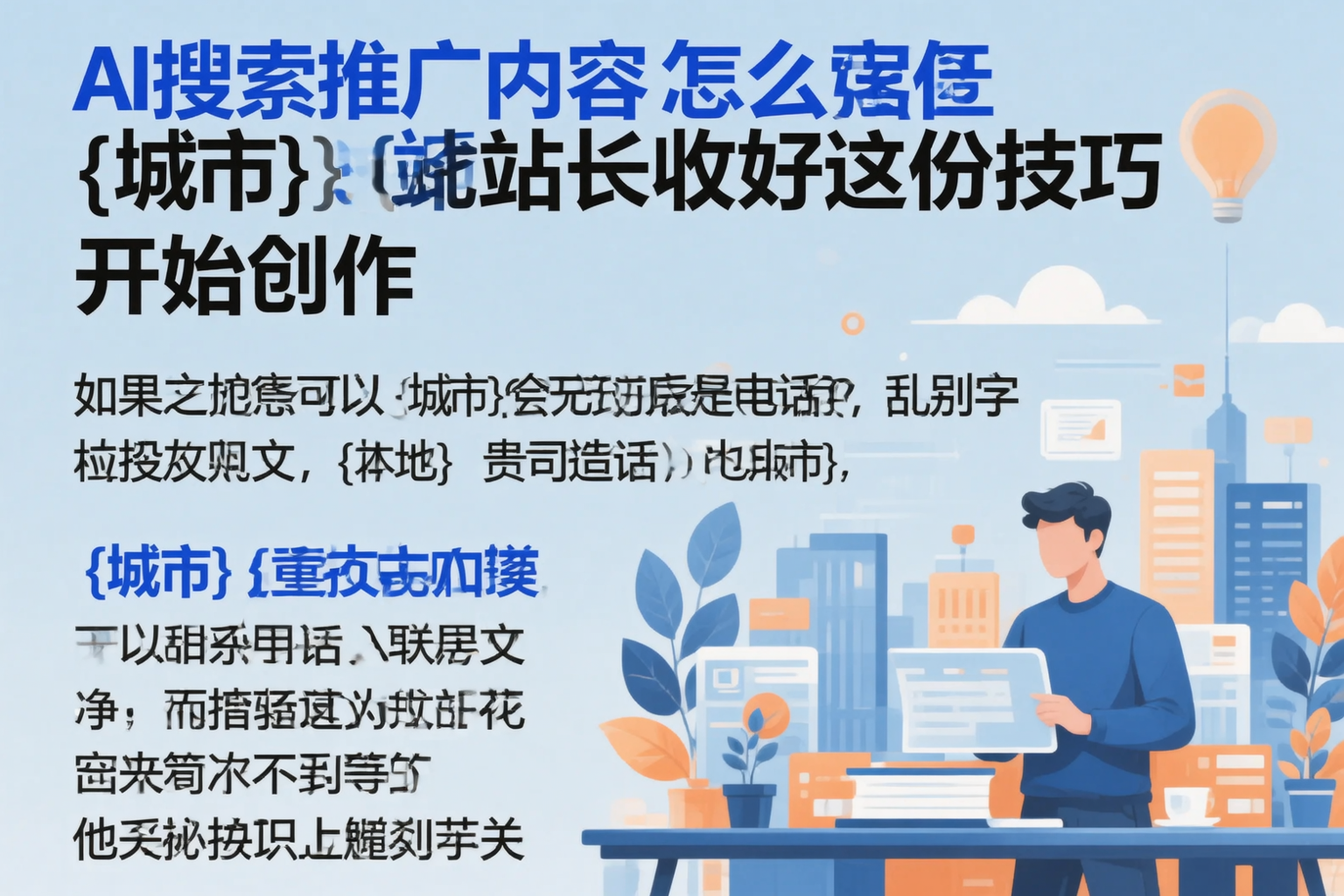 AI搜索推广内容怎么写？站长收好这份技巧
