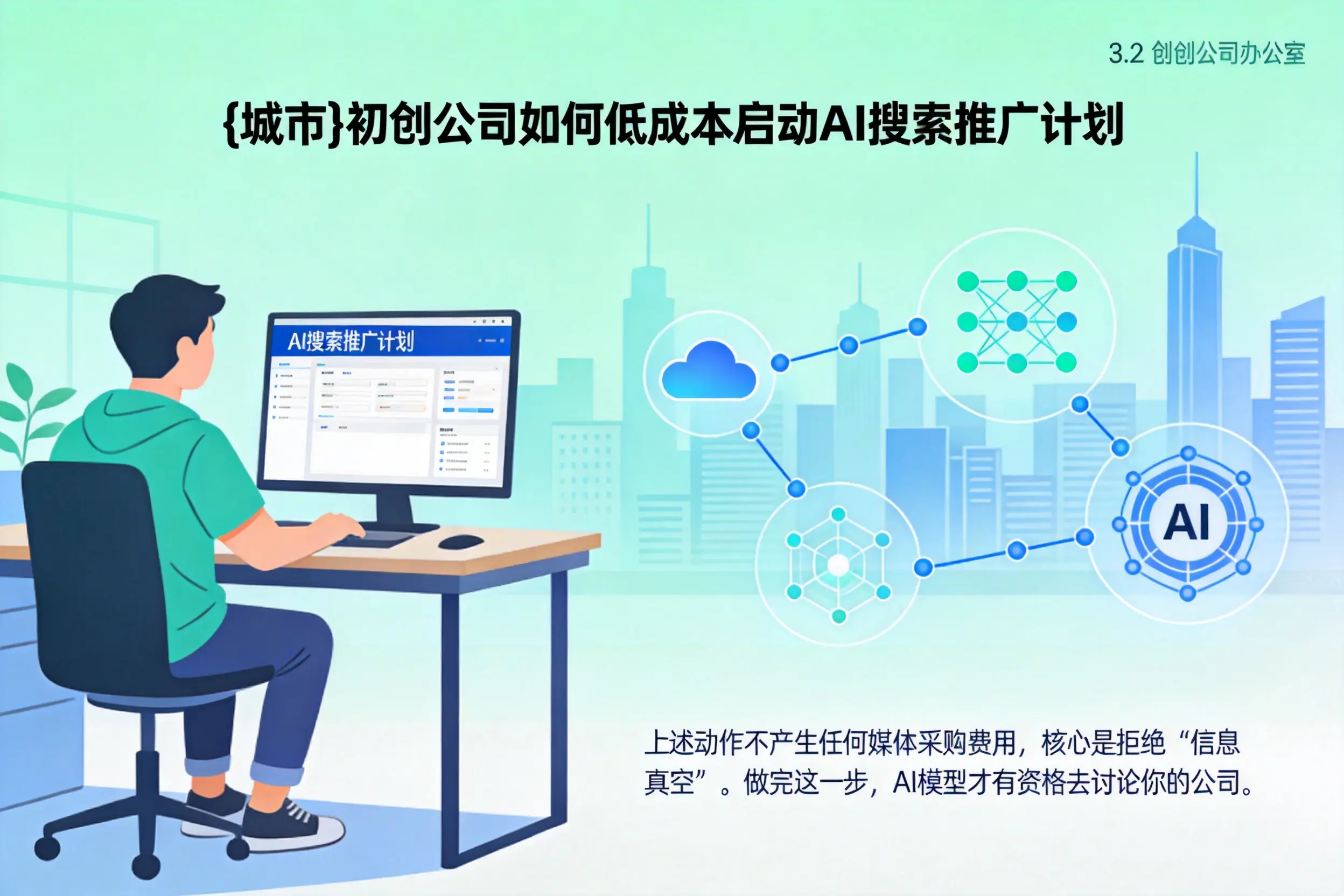 初创公司如何低成本启动AI搜索推广计划
