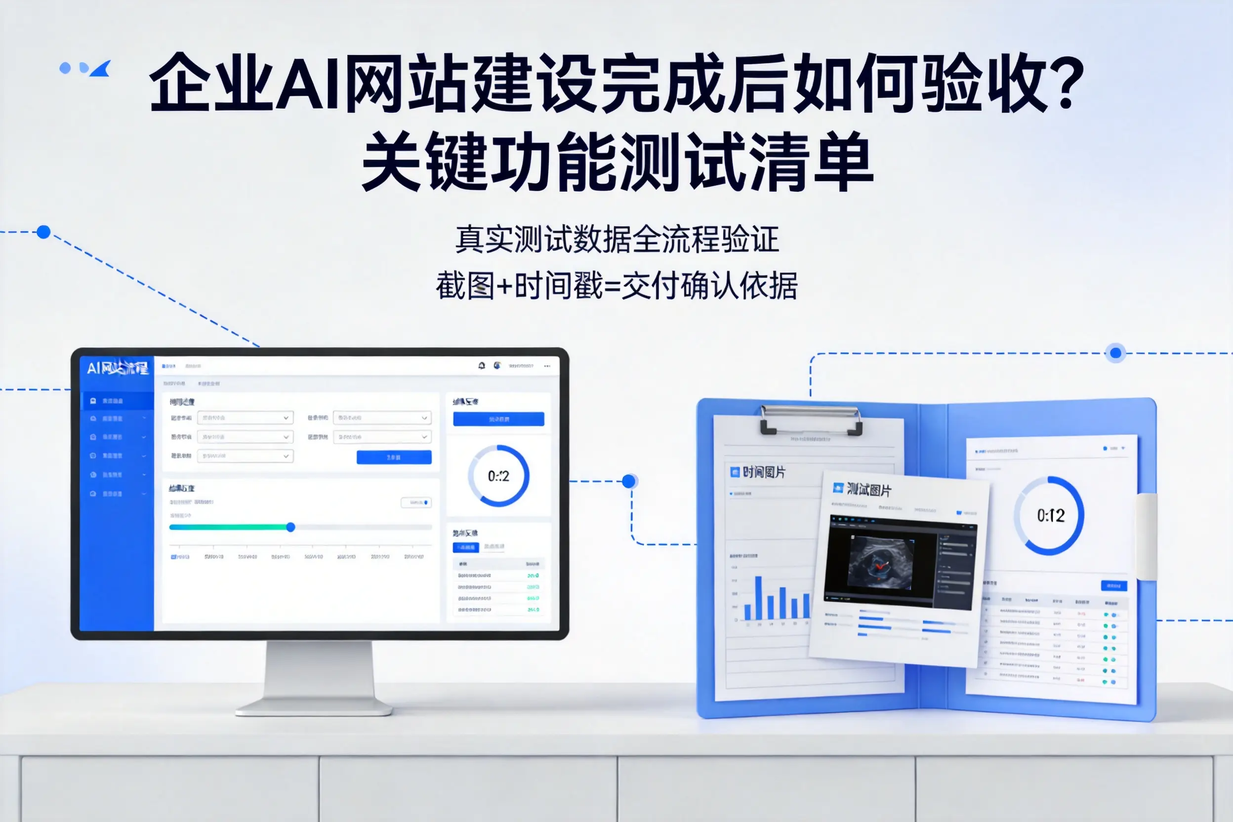 企业AI网站建设完成后如何验收?关键功能测试清单