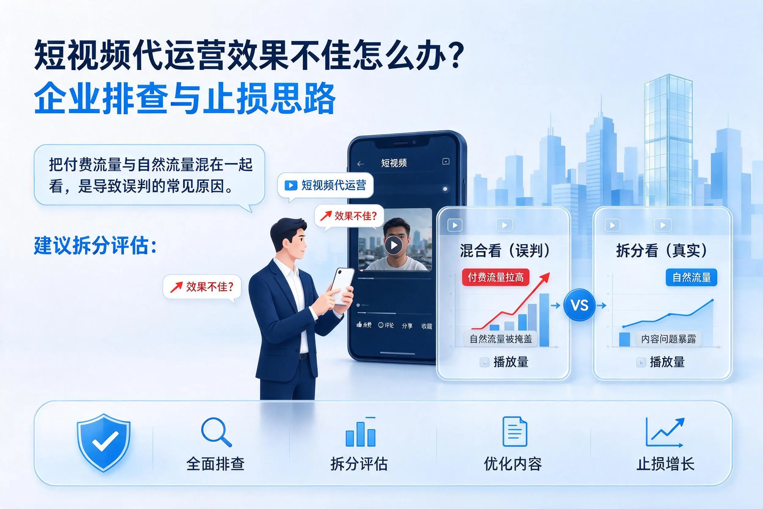 短视频代运营效果不佳怎么办?新疆企业排查与止损思路