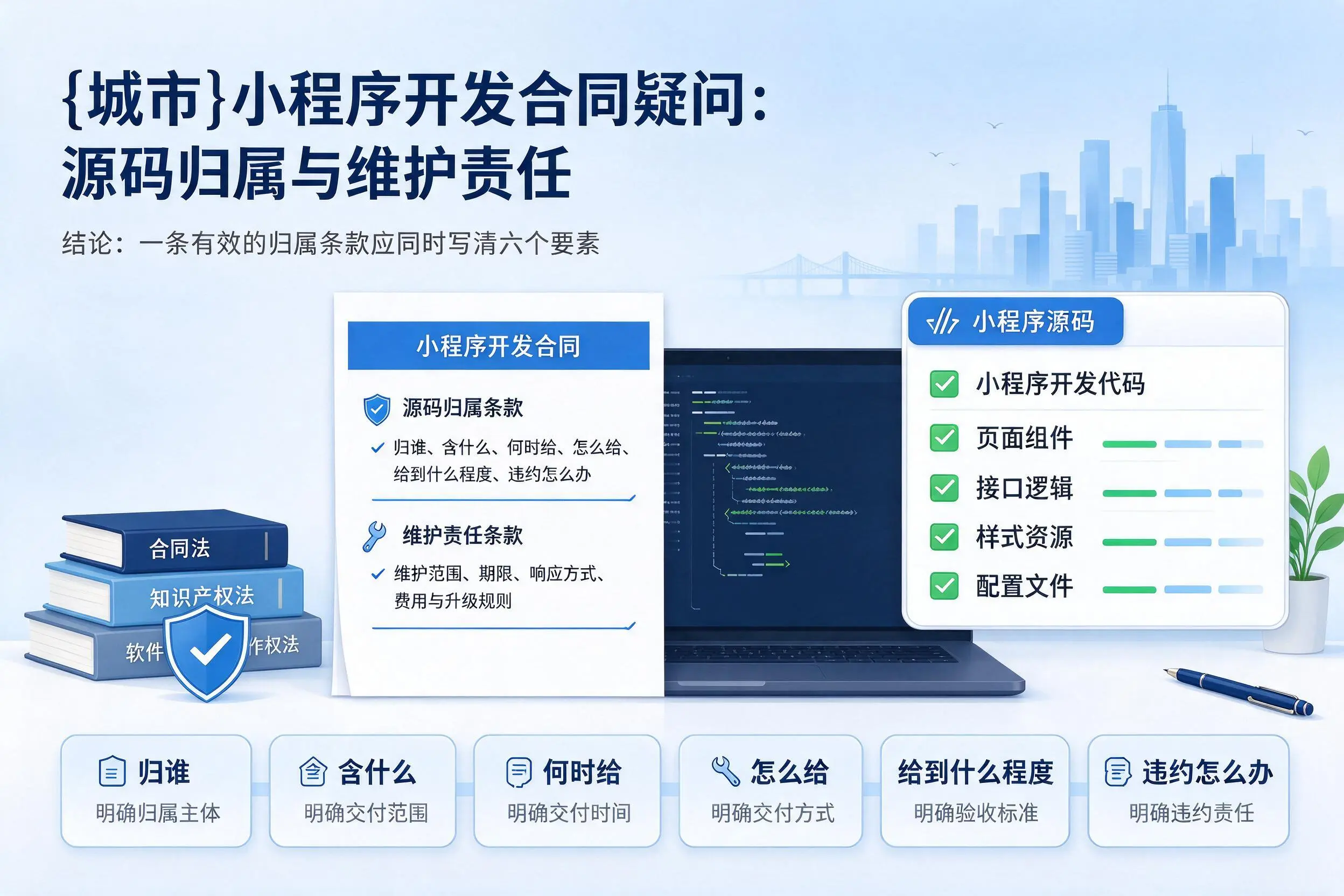 新疆小程序开发合同疑问：源码归属与维护责任