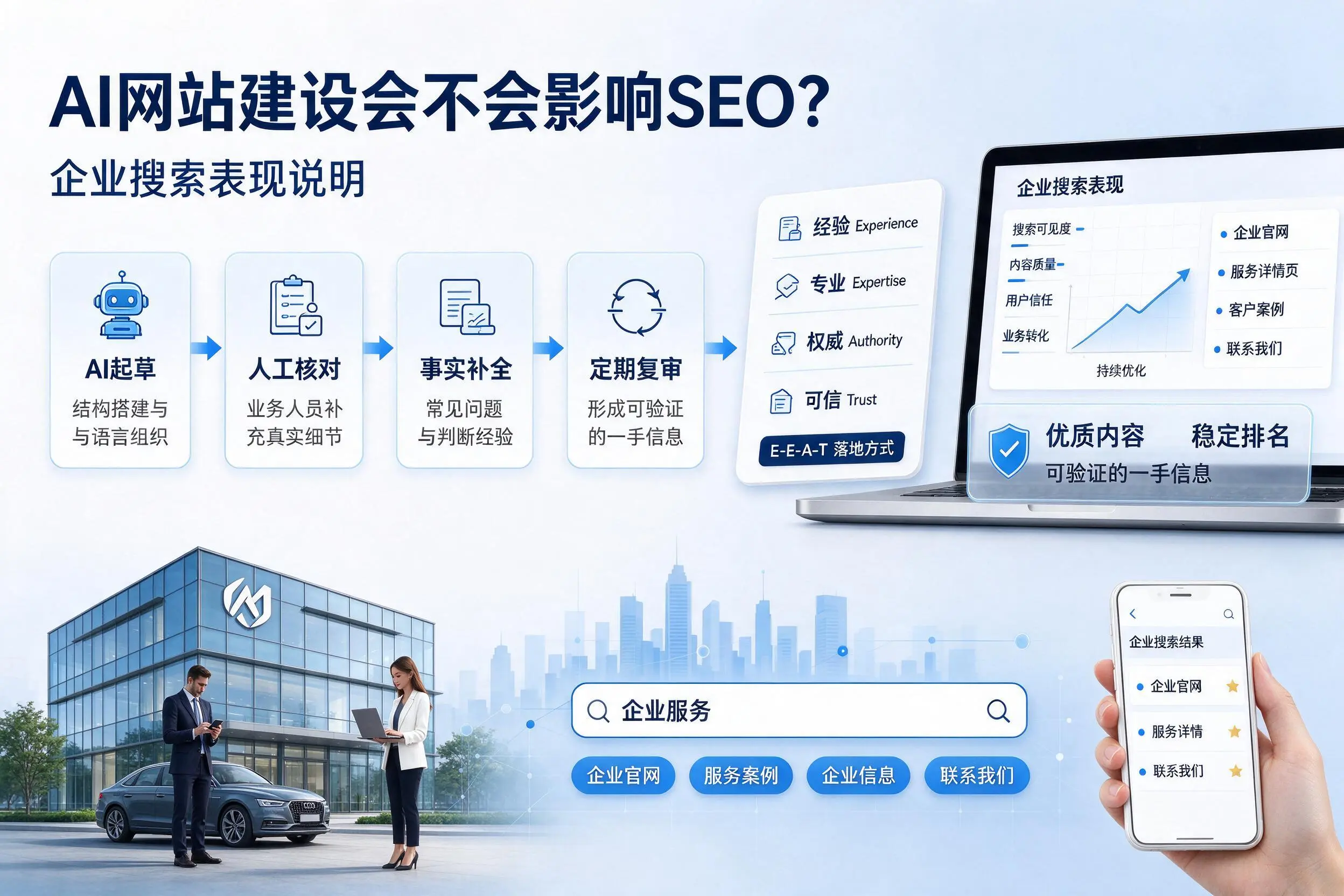 AI网站建设会不会影响SEO？新疆企业搜索表现说明