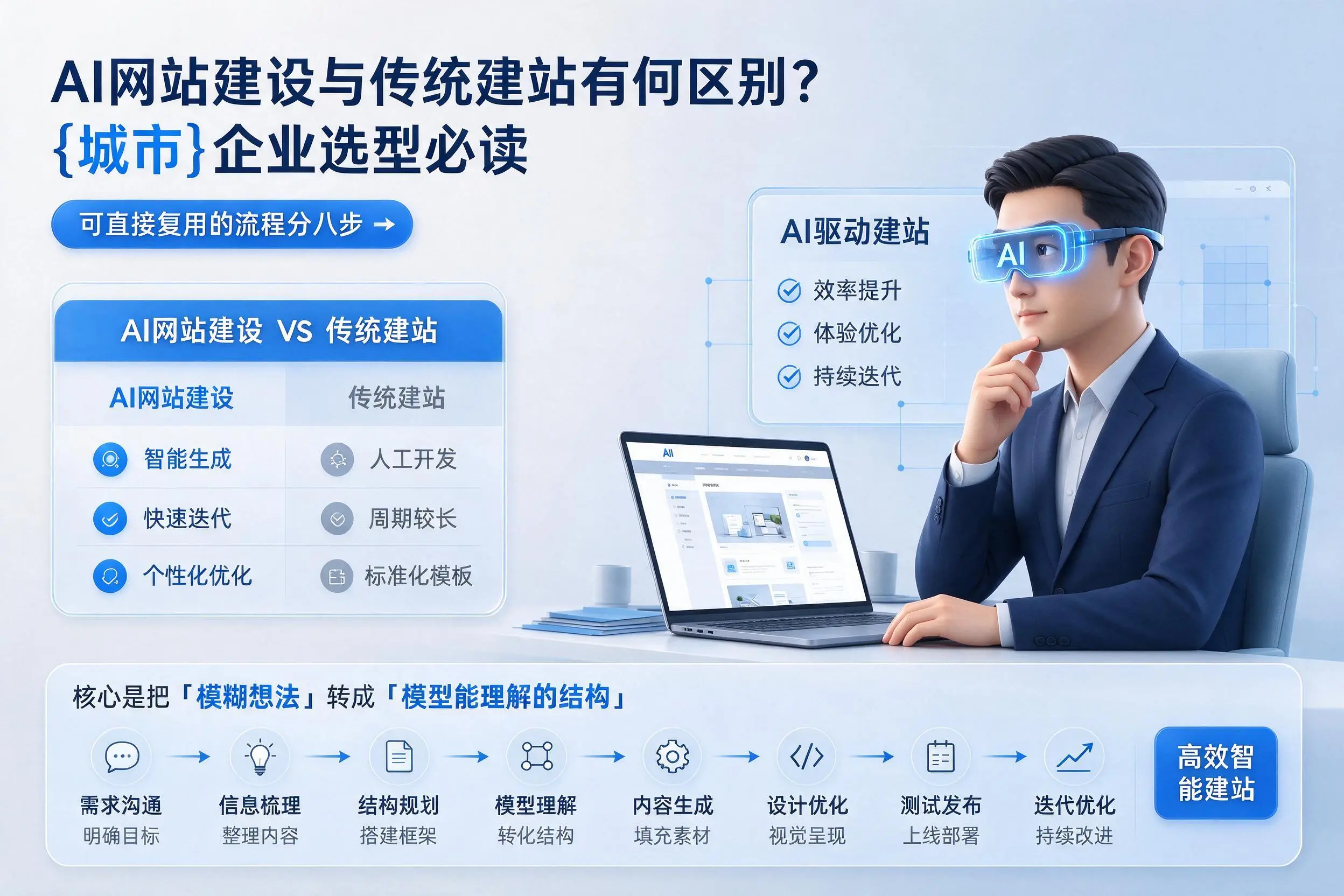 AI网站建设与传统建站有何区别？新疆企业选型必读