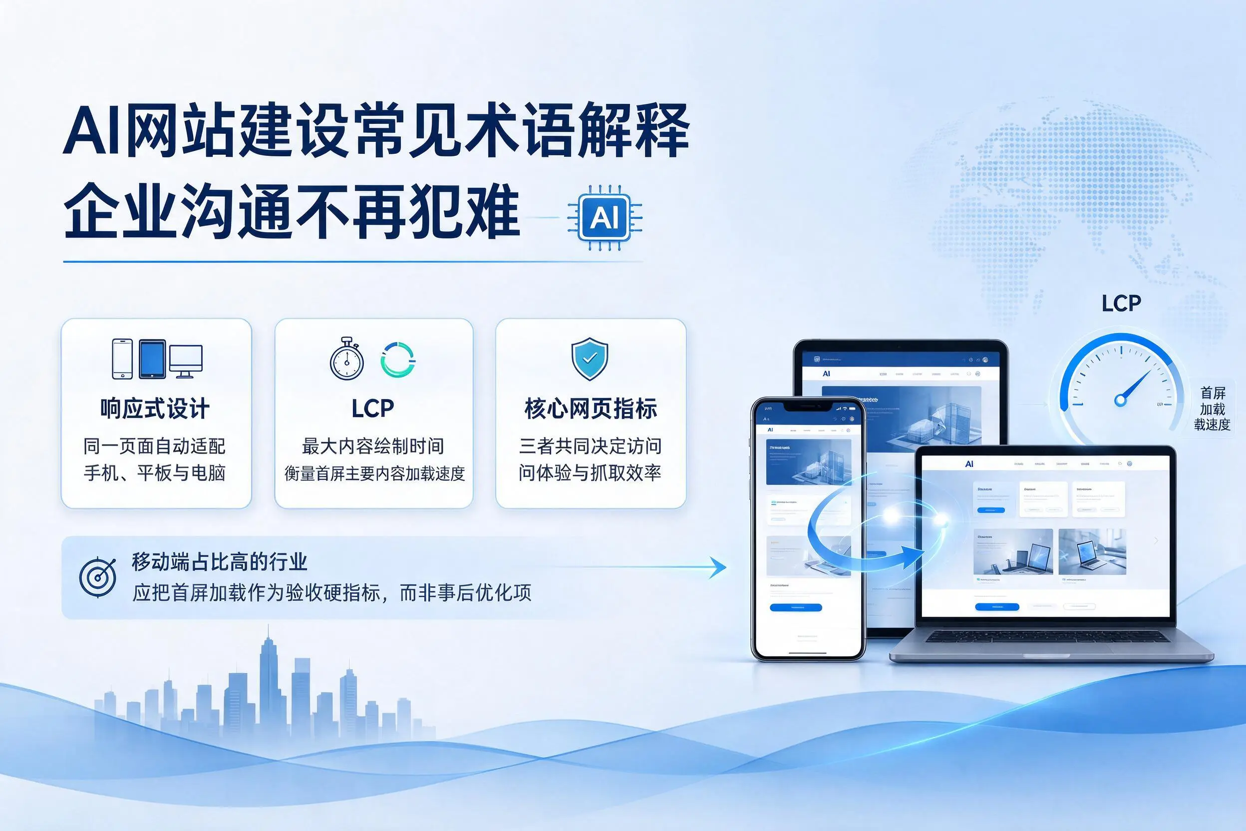AI网站建设常见术语解释，新疆企业沟通不再犯难