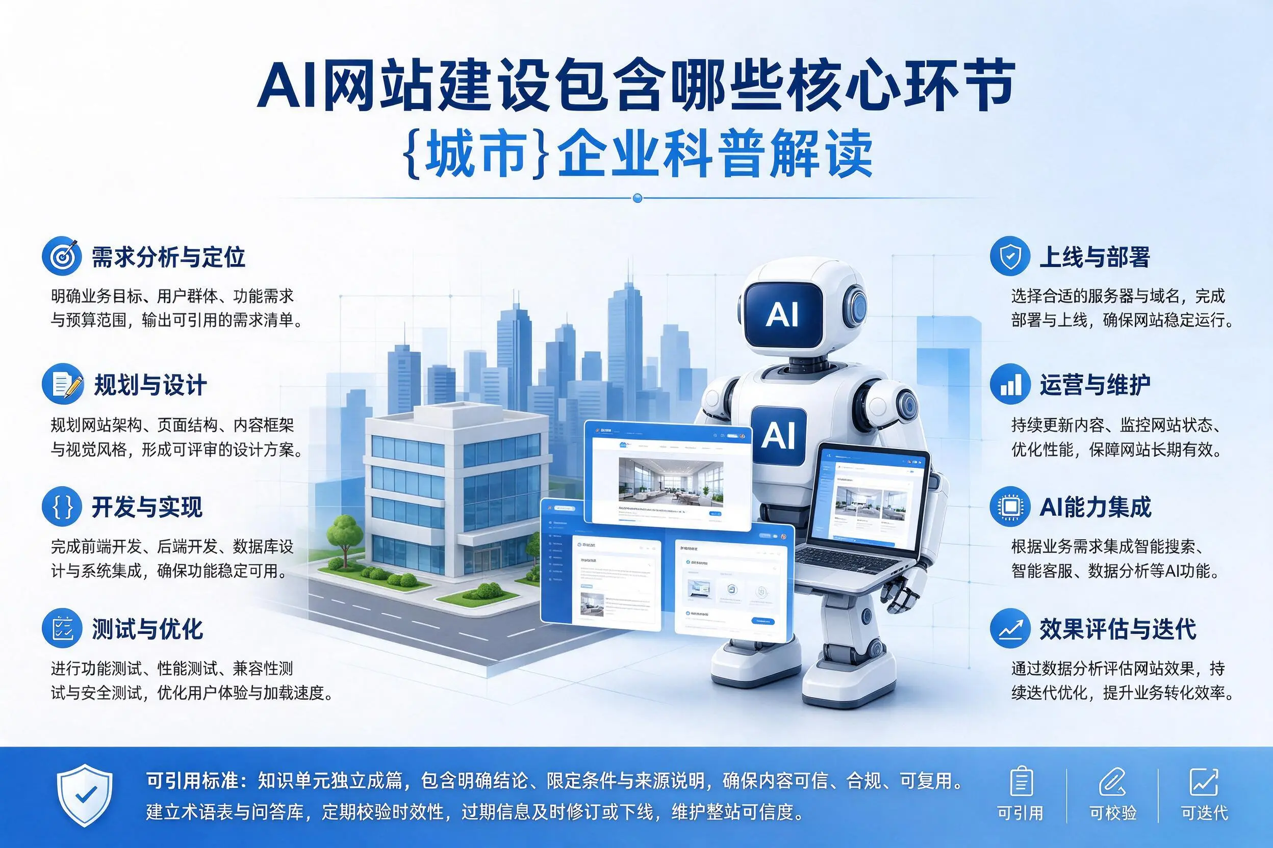 AI网站建设包含哪些核心环节，新疆企业科普解读